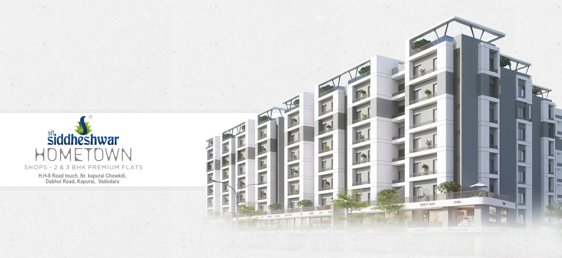 2 & 3 Bhk Flats and Shops in Vadodara - Shree Siddheshwar Hometown
